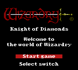Wizardry II: Knight Of Diamonds  (GBC)   © ASCII 2001    1/3