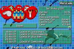 Total Soccer Manager (GBA)   © Ubisoft 2002    2/3