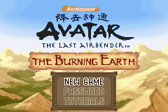 Avatar: The Legend Of Aang: The Burning Earth (GBA)   © THQ 2007    1/3