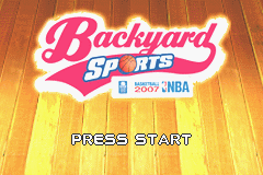 Backyard Sports Basketball 2007 (GBA)   © Atari 2006    1/3