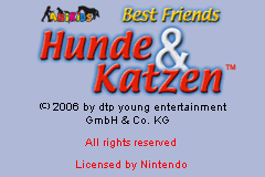 Best Friends: Hunde & Katzen (GBA)   © Dtp Entertainment 2006    1/3