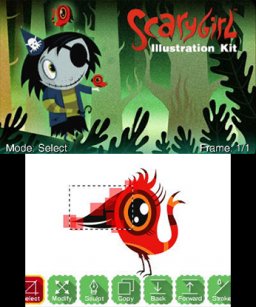 Scarygirl Illustration Kit (3DS)   © Square One 2014    2/3