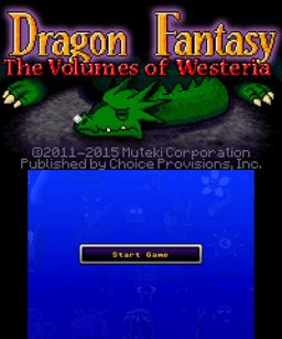 Dragon Fantasy: The Volumes Of Westeria (3DS)   © Choice Provisions 2015    1/3