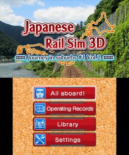 Japanese Rail Sim 3D: Journey In Suburbs #1 Vol. 2 (3DS)   © Sonic Powered 2016    1/3