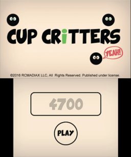 Cup Critters (3DS)   © RCMADIAX 2016    1/3