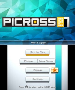 Picross E7 (3DS)   © Jupiter 2016    1/3