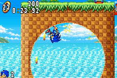 Sonic Advance / Sonic Battle (GBA)   © THQ 2005    2/3