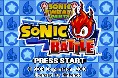 Sonic Pinball Party / Sonic Battle (GBA)   © THQ 2005    1/3