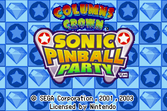 Sonic Pinball Party / Columns Crown (GBA)   © THQ 2006    1/3