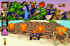 Crash Superpack: Crash Bandicoot 2: N-Tranced / Crash Nitro Kart (GBA)   © VU Games 2005    2/3