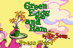 Green Eggs And Ham (GBA)   © NewKidCo 2003    1/3