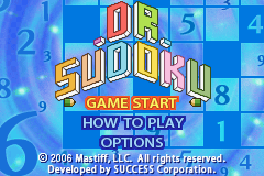 Dr. Sudoku (GBA)   © 505 Games 2006    1/3