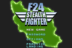 F-24: Stealth Fighter (GBA)   © Majesco 2007    1/3