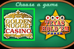 Golden Nugget Casino / Texas Hold 'Em Poker (GBA)   © Majesco 2005    1/3
