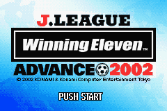 J-League Winning Eleven Advance 2002 (GBA)   © Konami 2002    1/3