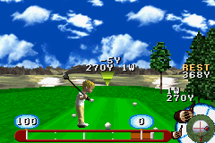 JGTO Kounin Golf Master Mobile: Japan Golf Tour Game (GBA)   © Konami 2001    2/3