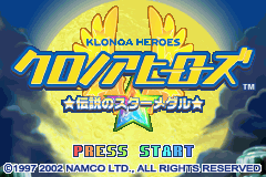 Klonoa Heroes: Densetsu No Star Medal (GBA)   © Namco 2002    1/3