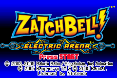 ZatchBell! Electric Arena (GBA)   © Bandai 2003    1/3