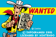 Lucky Luke: Wanted! (GBA)   © Infogrames 2001    1/3