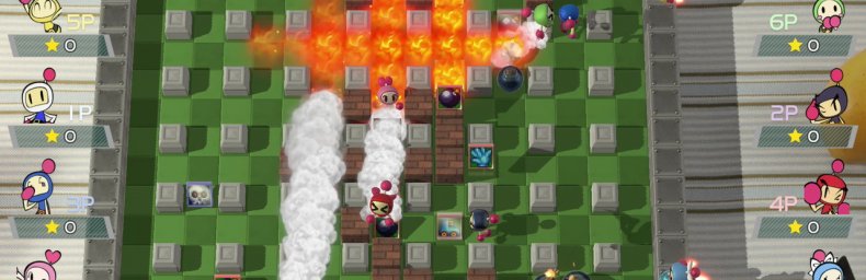 <h2 class='titel'>Super Bomberman R</h2><h2 class='score'>4/10</h2><div><span class='citat'>&bdquo;Enkelte gode id�er der sparker lidt nyt lidt i formlen, og et oprigtigt fors�g p� fakisk at g�re singleplayer Bomberman udfordrende. Men styringen er fuldst�ndig i hundene og g�r det helt umuligt&ldquo;</span><span class='forfatter'>- Sumez</span></div>