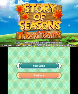 Story Of Seasons: Trio Of Towns (3DS)   © Nintendo 2016    1/3