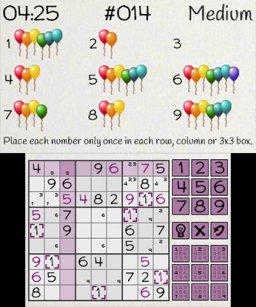 Sudoku Party (3DS)   © Lightwood 2017    2/3