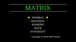 Matrix (2009) (X360)   © Nobusi 2009    1/3