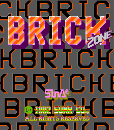 Brick Zone (ARC)   © SunA 1992    1/3