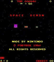 Space Demon (ARC)   © Nintendo 1981    1/3