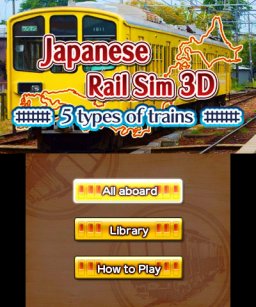 Japanese Rail Sim 3D: 5 Types Of Trains [eShop] (3DS)   © Sonic Powered 2016    1/3