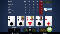 Jacks Or Better: Video Poker (NS)   © eSolutions 2020    2/3