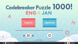 Codebreaker Puzzle 1000! ENG & JAN (NS)   © Success 2021    1/3