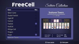 FreeCell Solitaire Collection (NS)   © eSolutions 2021    1/3