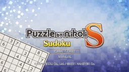 Puzzle By Nikoli S: Sudoku (NS)   © Hamster 2022    1/3