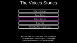 The Voices Stories (PS4)   © Voices, The 2023    2/4