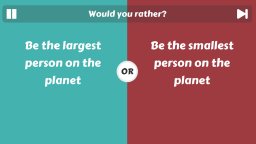 Choice Clash: What Would You Rather? (PS4)   © Source Byte 2023    1/6