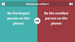 Choice Clash: What Would You Rather? (PS4)   © Source Byte 2023    4/6