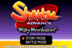 Shantae Advance: Risky Revolution (GBA)   © Limited Run Games 2025    1/3