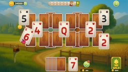 Farming TriPeaks Solitaire (NS) &nbsp; &copy; Pix Arts 2026 &nbsp;  3/6